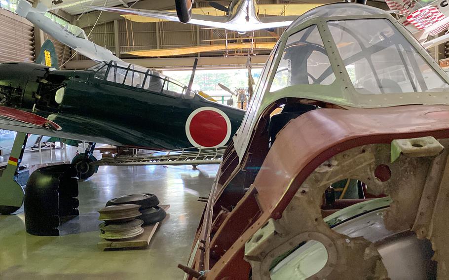 Nobuo Harada's Kawaguchiko Zero Fighter Museum near Mount Fuji, Japan, is only open to visitors during August. 