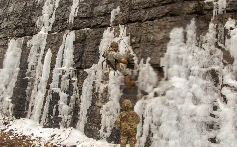 Rappelling, knot tying, and medically clearing a hypothermic casualty were just some of the events taking place during the 2023 D-Series Winter Challenge on Fort Drum.