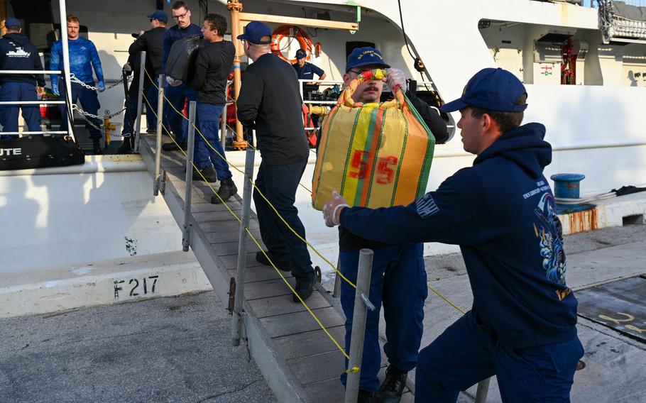 The U.S. Coast Guard Cutter Resolute returned to its St. Petersburg, Fla., homeport Saturday, June 8, 2024, after a 60-day patrol of the Caribbean during which the crew stopped drug smugglers and helped in rescue efforts.
