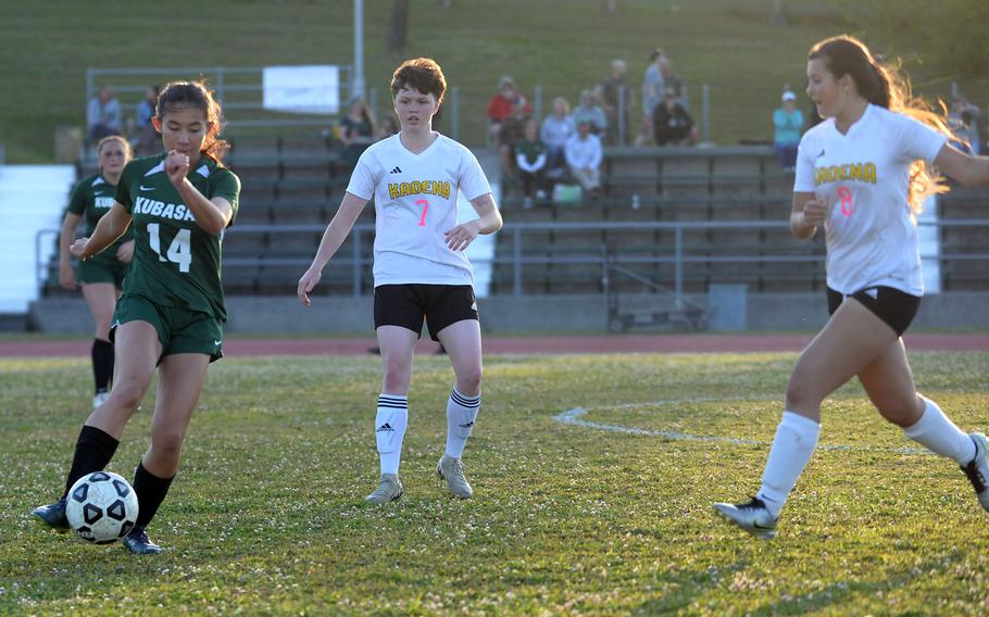 Jessica Blackston gets ready to kick.