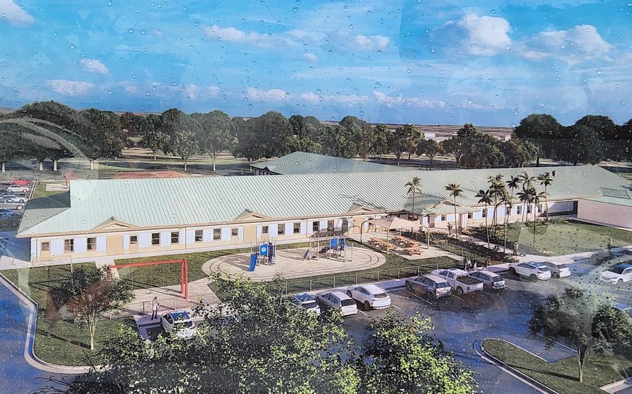 An artist’s rendering shows the 75,000-square-foot Child Development Center to be built on Schofield Barracks, Hawaii.