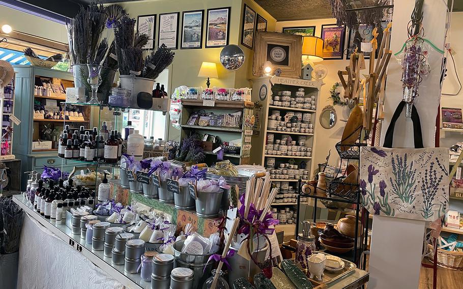 The Cedarbrook Lavender & Herb Farm Gift Shop is filled with products made with lavender grown on the farm. 