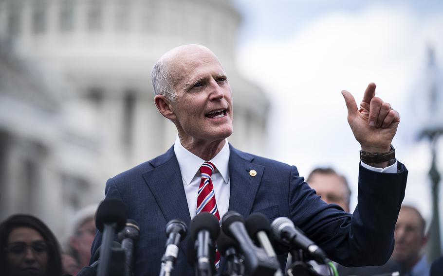 Sen. Rick Scott, R-Fla., on Capitol Hill in September 2023.