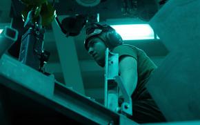Cpl. Noah Huff, seen here working aboard the USS Tripoli in 2022, was struck and killed by a train in Iwakuni city, Japan, May 11, 2024. 