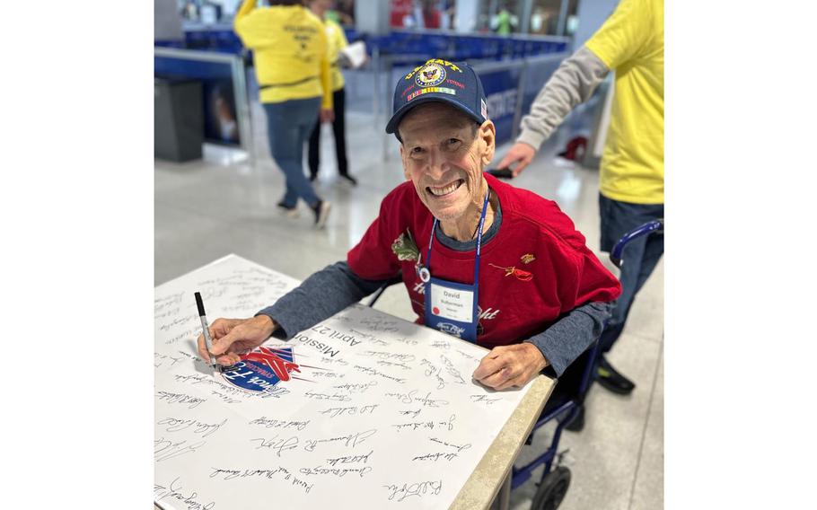 Navy veteran David E. Bulterman’s time on Earth ended Sunday, April 28, 2024, at the age of 83, 14 hours after returning home to Samaritan Summit Village from his Honor Flight.