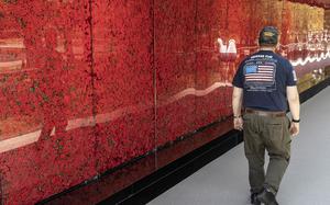 The USAA Poppy Wall of Honor on the National Mall in Washington, D.C., May 26, 2023.