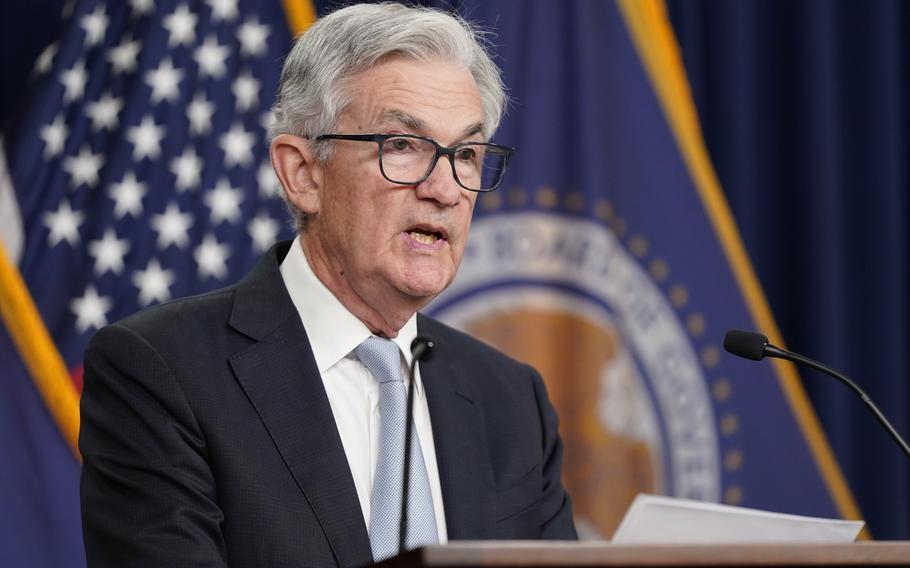 Federal Reserve Chairman Jerome Powell speaks at a news conference following a Federal Open Market Committee meeting, Wednesday, Nov. 2, 2022, in Washington. 