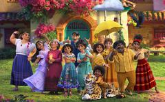 The filmmakers say Disney had to sign off on featuring a dozen main characters in the new animated movie “Encanto,” centering on the Madrigal family. 