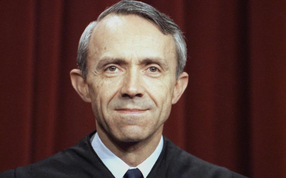 David Souter, Associate Justice of the U.S. Supreme Court, is shown, Dec. 1993. 