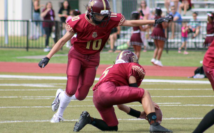Preston Ramirez provided Matthew C. Perry its lone offensive points with a 25-yard field goal.