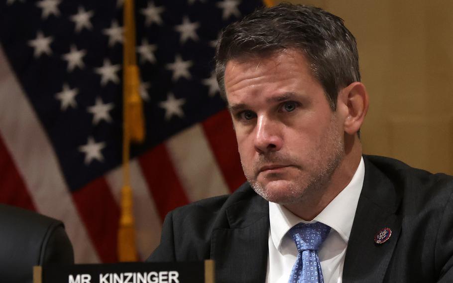 U.S. Rep. Adam Kinzinger, R-Ill., has introduced a measure that would give congressional authorization for President Joe Biden to use U.S. military force in Ukraine if Russia uses chemical, biological or nuclear weapons.