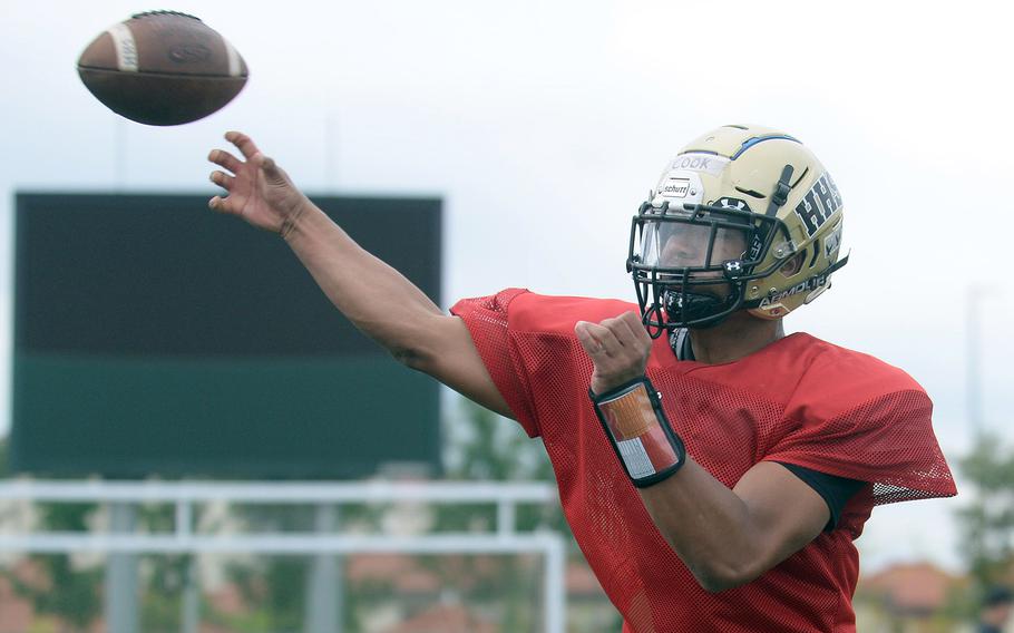 Senior Sean Cook returns at quarterback for Humphreys.