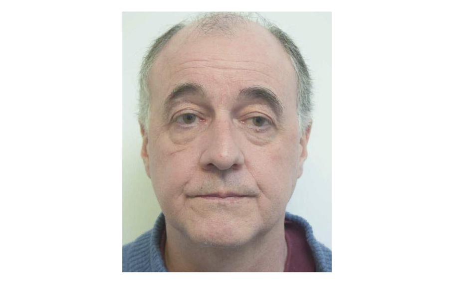 Former embassy guard David Ballantyne Smith as seen in a booking photo. According to reports on Saturday, Nov. 12, 2022, Smith has admitted to spying for Russia while working at the British Embassy in Berlin.