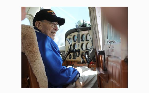 Donald Stern got to spend his 101st birthday with a flight from the Central Jersey Airport in Hillsborough to  the Statue of Liberty. The centenarian served in the Army Air Corp during World War II.

Thursday, April 25 2024.