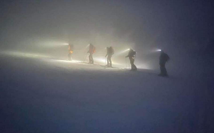 Adventurers explore the Mount Hakkoda Ski Area in northeastern Japan in this undated photo. 