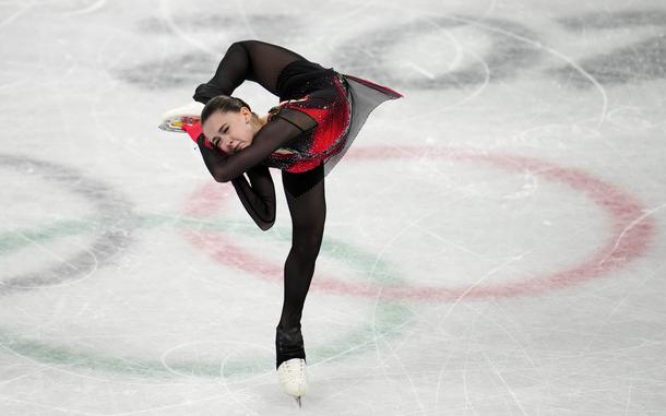 FILE - Kamila Valieva, of the Russian Olympic Committee, competes in the women's free skate program during the figure skating competition at the 2022 Winter Olympics, on Feb. 17, 2022, in Beijing. he World Anti-Doping Agency says a Russian tribunal has found figure skater Kamila Valieva bore “no fault or negligence” in a doping case that rocked last year’s Winter Olympics. (AP Photo/Natacha Pisarenko, File)