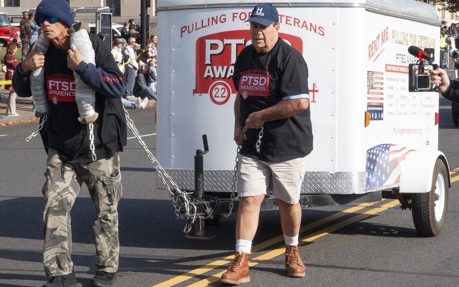 The National Veterans Day Parade on Sunday, Nov. 12, 2023, in Washington. 