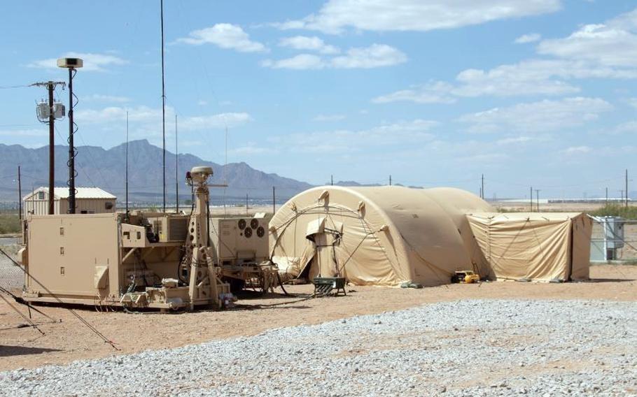 The U.S. Army's Integrated Air and Missile Defense Battle Command System, seen here at White Sands Missile Range, N.M., Dec. 12, 2019, is expected to be one component of Guam's proposed missile-defense project. 