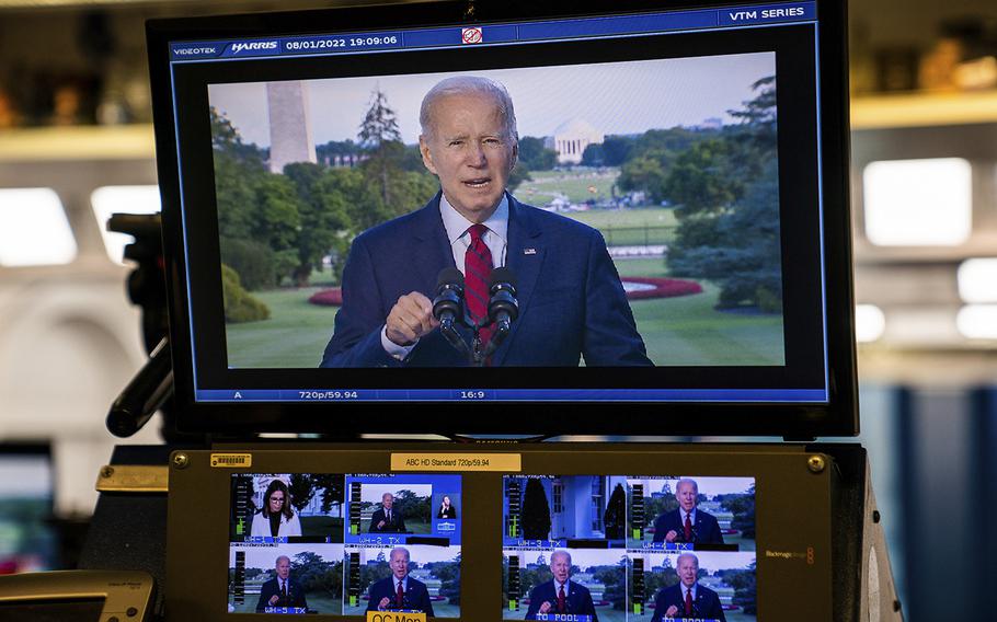 President Biden delivers remarks at the White House on Aug. 1, 2022, on the successful counterterrorism operation that killed al-Qaeda leader Ayman al-Zawahiri.