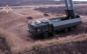 This screenshot from a Russian Ministry of Defence video shows a Bastion coastal defense missile system.