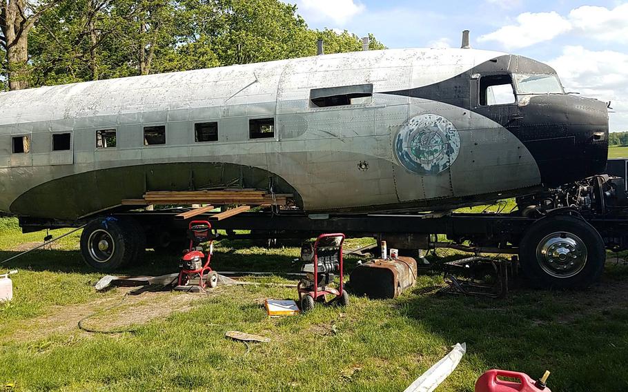 The R4D, the Navy version of the C-47 transporter, that retired Air Force Master Sgt. Gino Lucci bought in May 2019 and turned into a motor home, is 38 feet long, just under the maximum length allowed in the U.S. for a road vehicle.