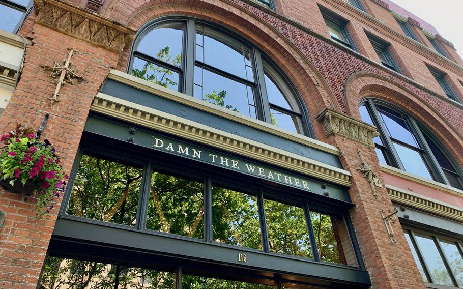 Seattle’s Damn the Weather offers craft cocktails and small bites in the Pioneer Square district. 