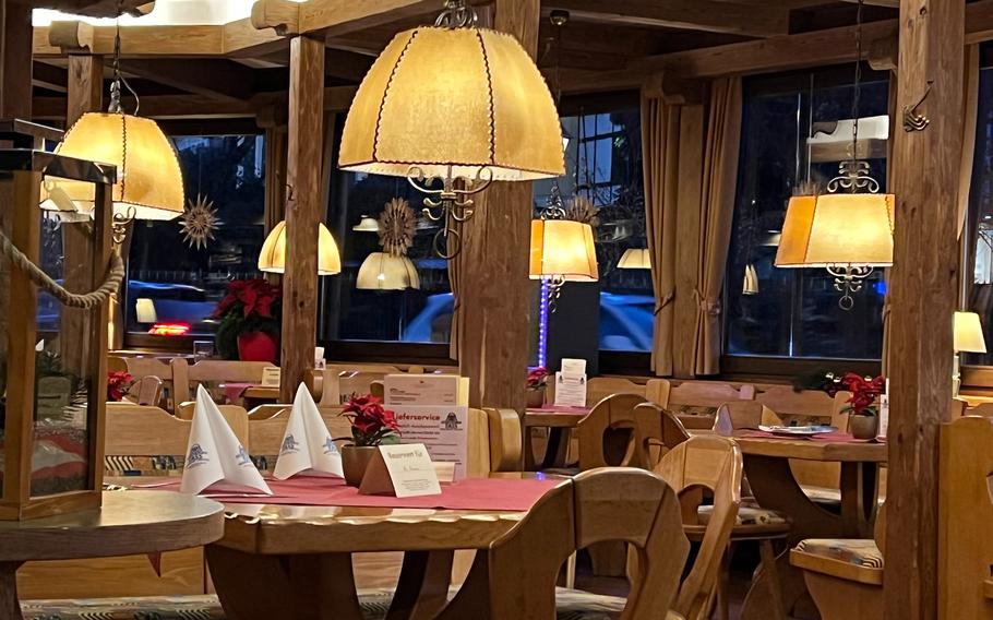 The main dining area at the Duerkheim Giant Barrel in Bad Duerkheim, Germany. 