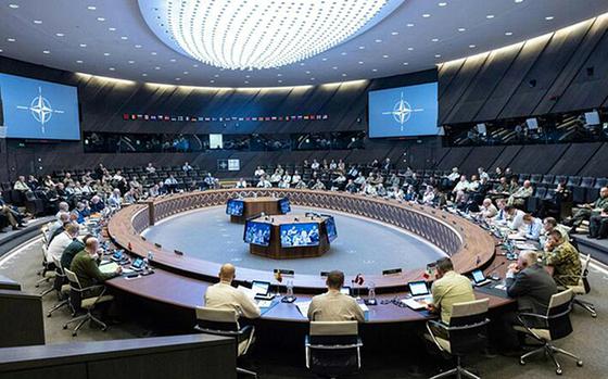 The NATO Military Committee met Nov. 16, 2023, with the newly formed NATO-Ukraine Council in Brussels.