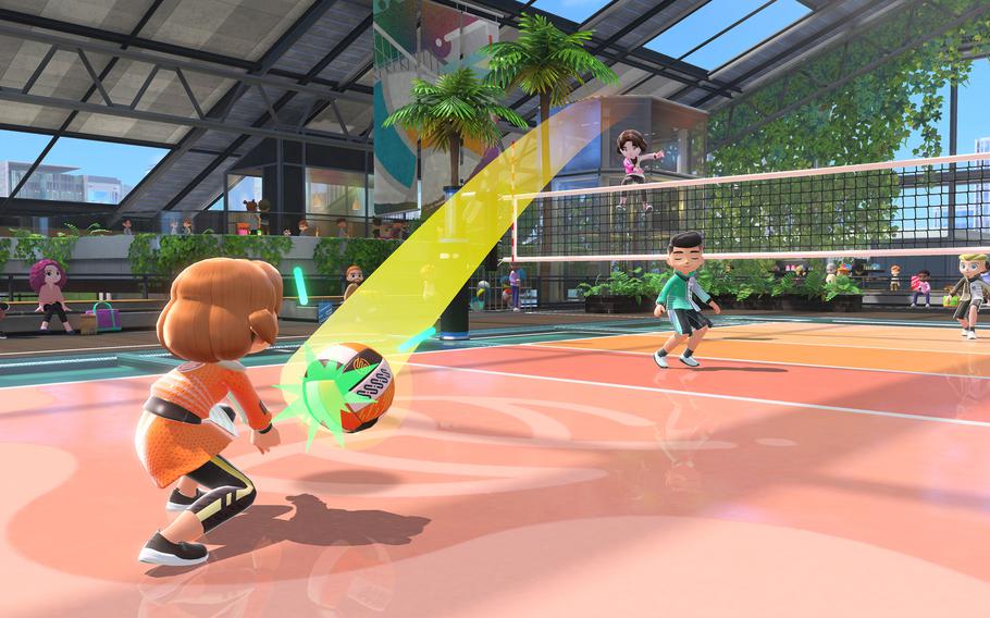 Volleyball is one of the most enjoyable additions to Nintendo Switch Sports. 