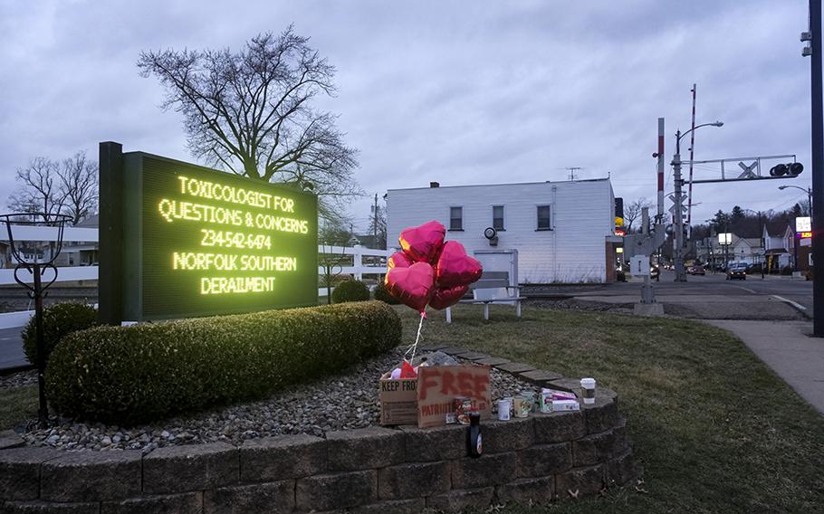 A toxicologist hotline was put into place for residents following the derailment. 