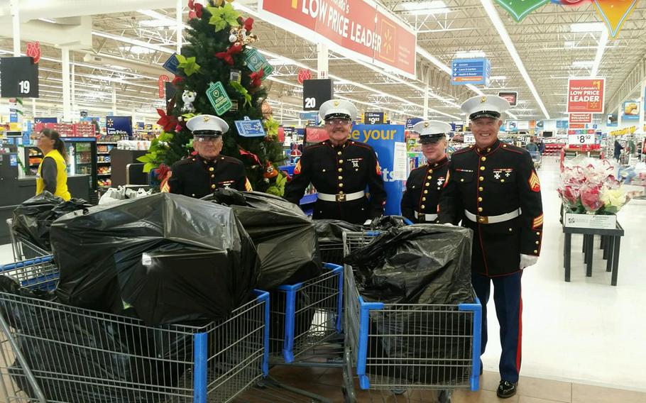 Toys for Tots volunteers