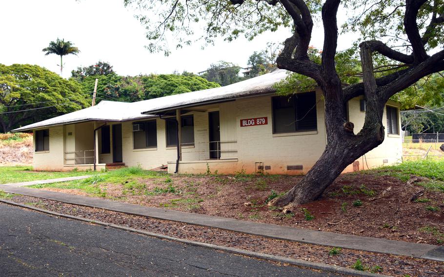 A house stands unoccupied in the Rice Manor neighborhood on Fort Shafter, Hawaii, Feb. 21, 2024.