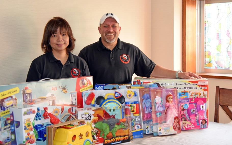Chris and Yuko Nesbitt run Help Oki, a food bank and thrift shop in Okinawa City. They say they have passed out five times as much food, clothing and other assistance during the coronavirus pandemic as they did before.