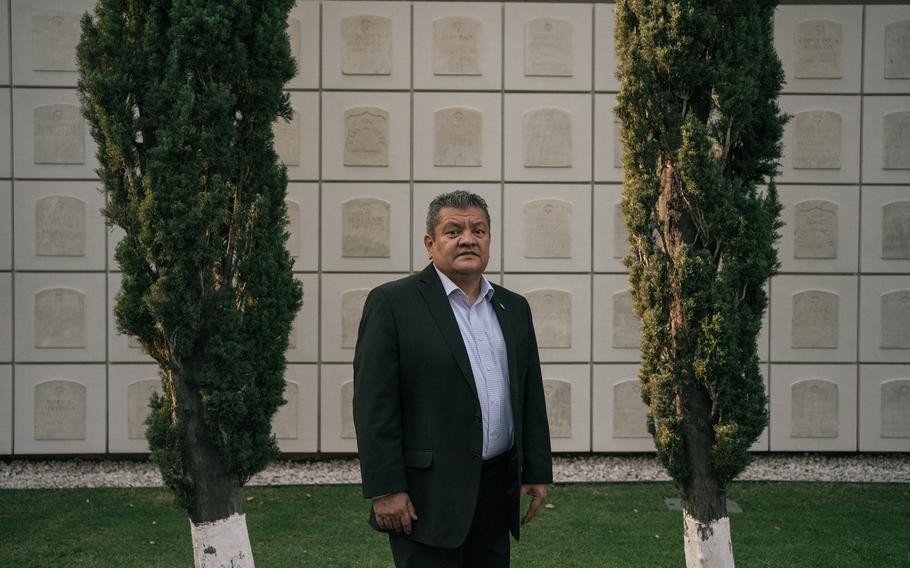 U.S. Army veteran and FBI retiree Miguel González, 52, is the cemetery’s administrator.