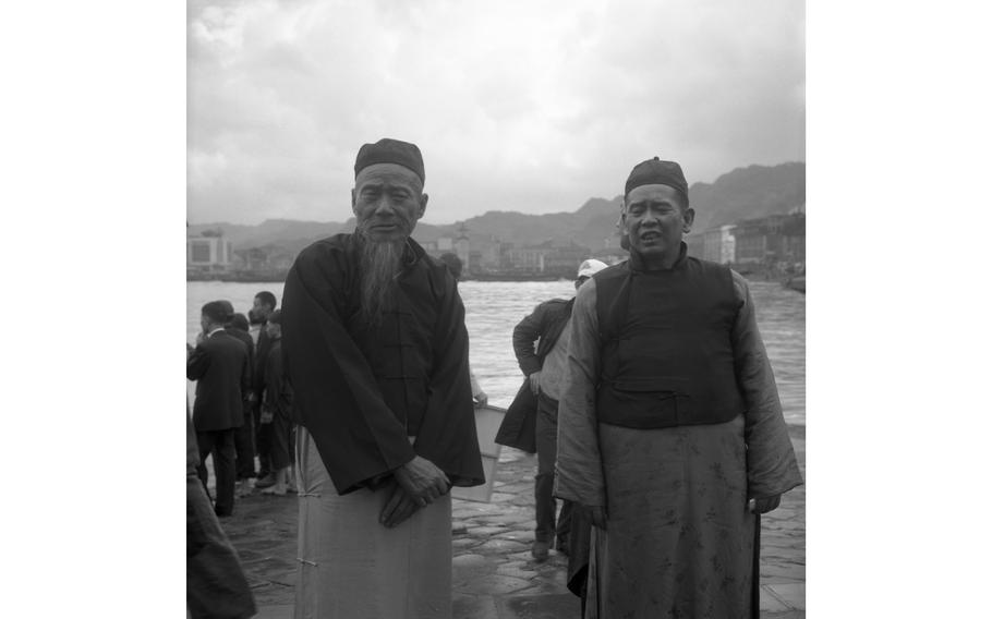 Extras on the film set of “The Sand Pebbles.” Taiwan’s Port of Keelong was made to resemble Shanghai circa 1926 for the filming of the movie.