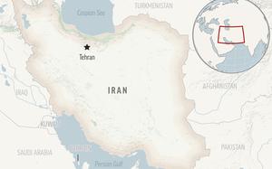 This is a locator map for Iran with its capital, Tehran. (AP Photo)