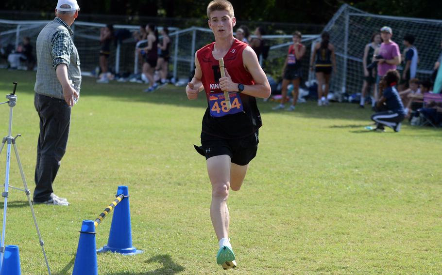 Talan Farrington competes.
