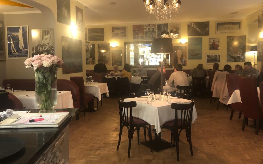 The indoor dining area at Julien restaurant in Kaiserslautern.