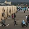 Afghan refugees' temporary housing at Ramstein Air Base in Germany, shown in August 2021. U.S. Army Garrison Rheinland-Pfalz's award for best anti-terrorism program was based partly on the work its security team did during an operation that evacuated tens of thousands of people from Afghanistan.