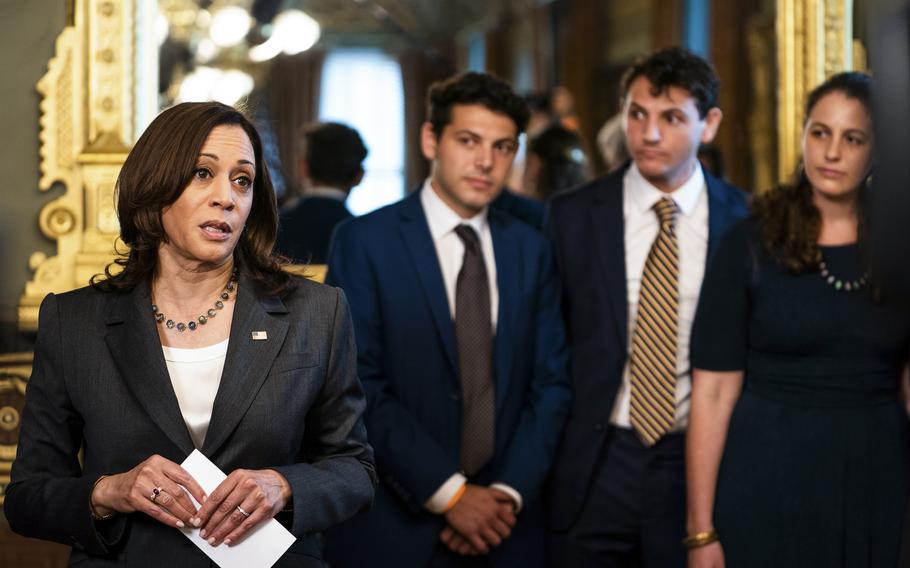 Vice President Kamala Harris on Monday announced new investment commitments from an array of private companies to help address the root causes of migration from Central America.
