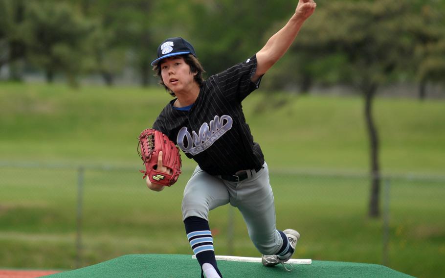 Adam Rutland took the loss for Osan, giving up two hits and two earned runs while walking three, striking out five and hitting three batsmen.