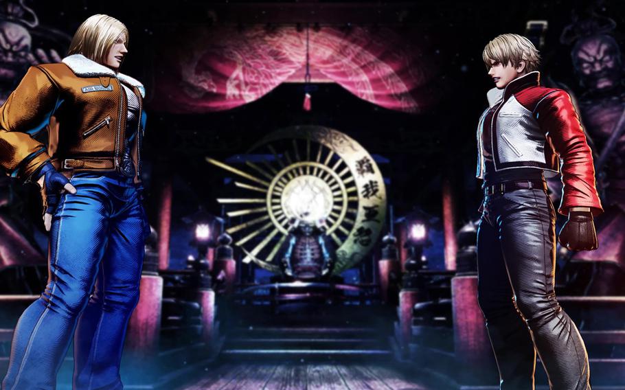 Terry Bogard, left, and Rock Howard are the two central characters in Fatal Fury: City of the Wolves.