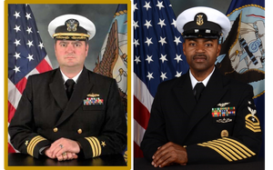Robblee and Phillips in uniform.