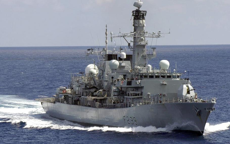 The HMS Richmond, a frigate that's operating in the Indo-Pacific region with the aircraft carrier HMS Queen Elizabeth, tweeted through its official account that it had transited the Taiwan Strait on Monday, Sept. 27, 2021. 