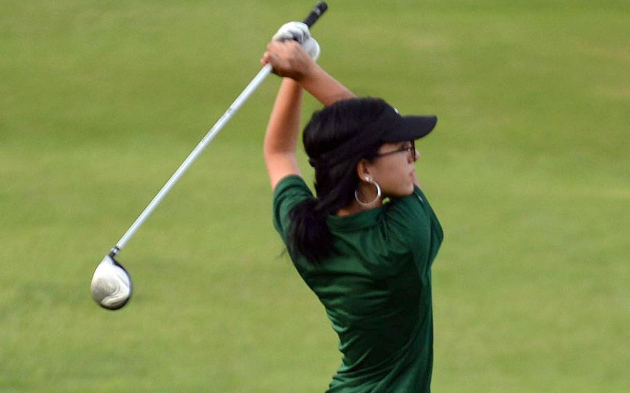 Kubasaki junior Julizka Aguirre is the reigning Okinawa island girls golf champion entering the 2022 season.