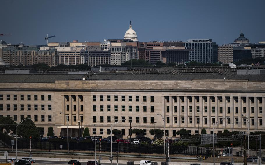A view of the Pentagon. 