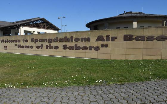 A U.S. airman stationed at Spangdahlem Air Base in Germany, shown here, is facing charges in a German court stemming from a head-on collision on the autobahn A60 in May. The crash killed a 23-year-old German woman, and the airman is accused of negligent homicide in her death.  