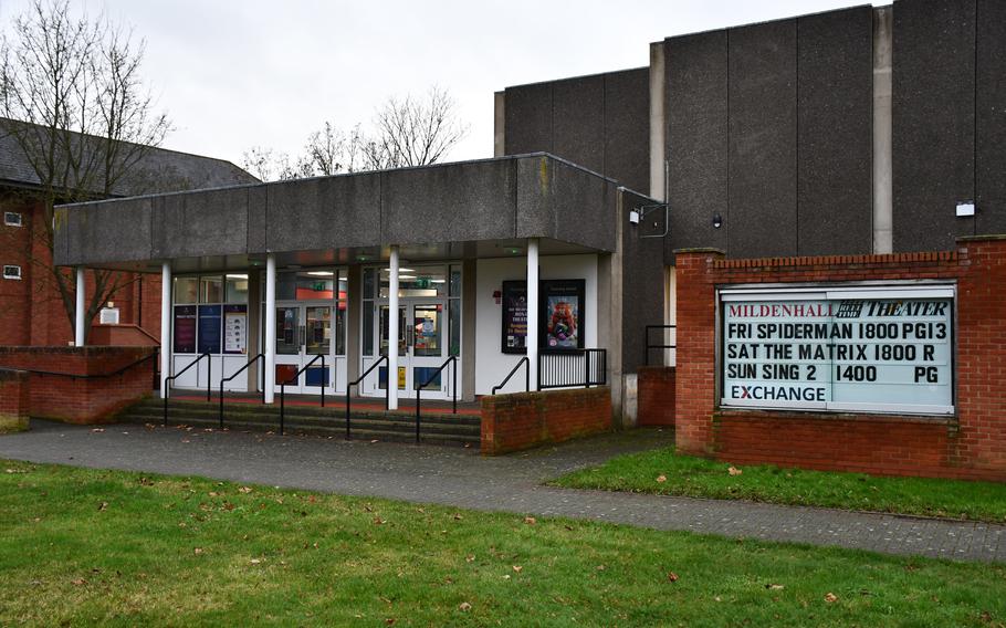 The movie theater at RAF Mildenhall, England, reopens for base audiences Friday with a screening of the blockbuster flick “Spider-Man: No Way Home.” With a set of showings over the weekend, the theater will end a 22-month shutdown resulting from COVID-19. 