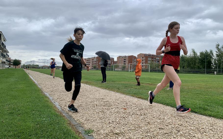 Saturday's cross country race included eight schools, making the event the largest ever hosted by Naples, officials said.