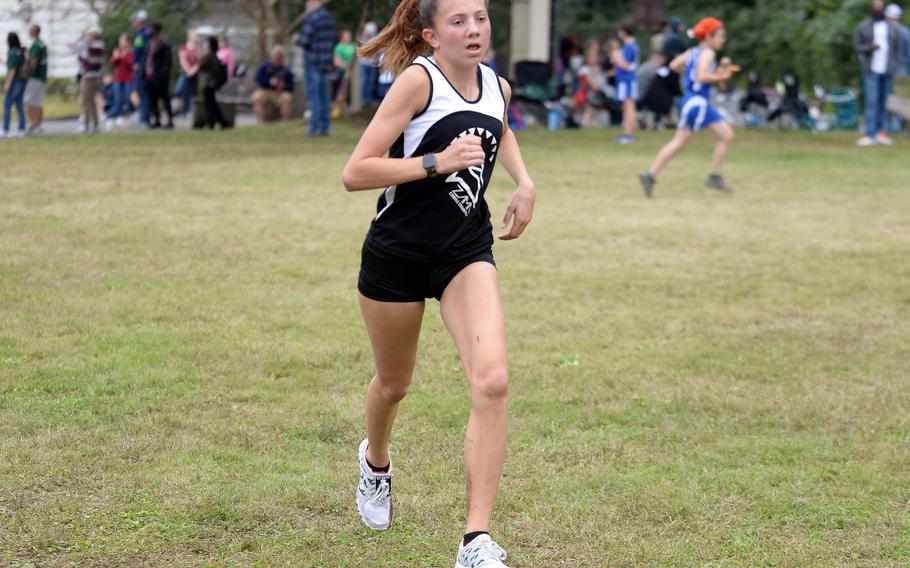 Zama senior Liliana Fennessey took second in Division II in last year's Far East virtual cross country meet.